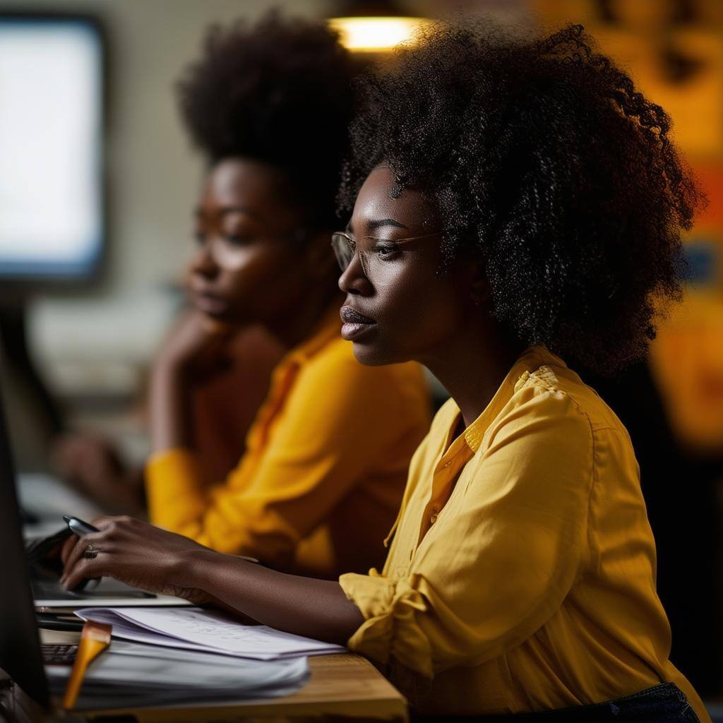 black women working